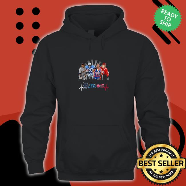 Detroit Four Team City 2022 Long Sleeve Tee Detroit Four Team City 2022 Hooded Sweatshirt