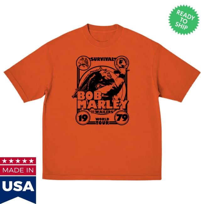 Bob Marley Survival World Tour 1979 Tshirt