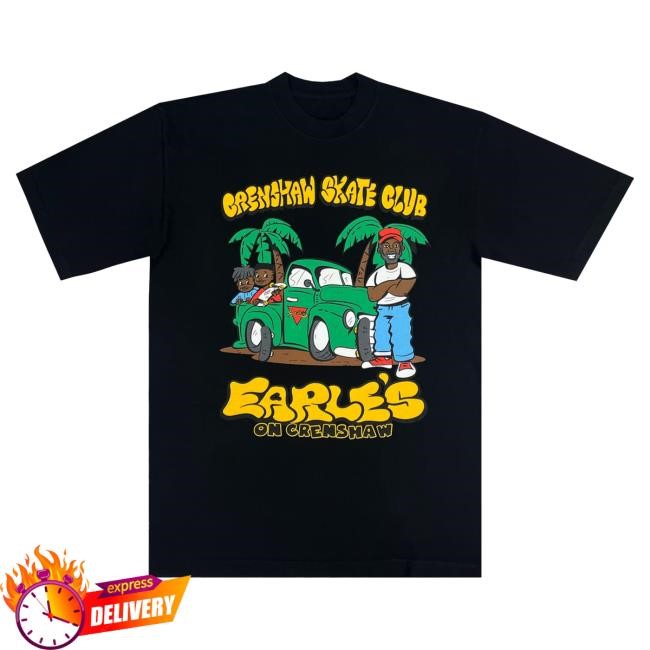 Official Crenshaw Skate Club Csc X Earle's Sunday T Shirt