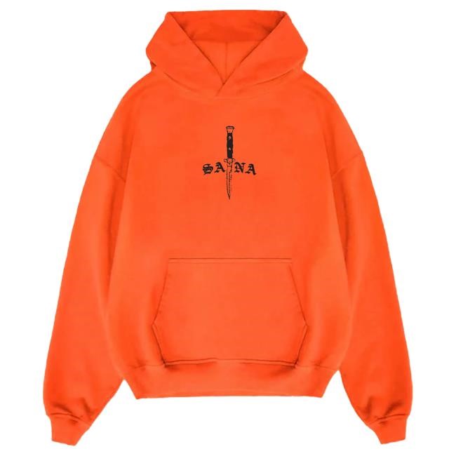 Official Sana Detroit Merch Store Detroit Blade Hoody - Orange SanaDetroit