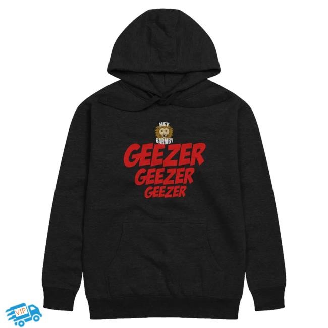 Official Heybarmby Geezer Barmby Hooded Sweatshirt