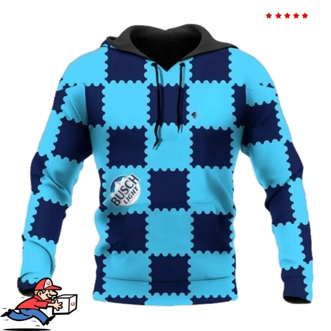 Official Gorgeous Gingham Busch Light 3D Hoodie