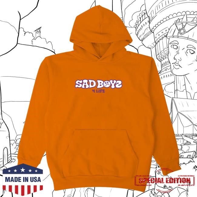 Official Sad Boyz Merch Store Mente Positiva 4L T-Shirts - Orange