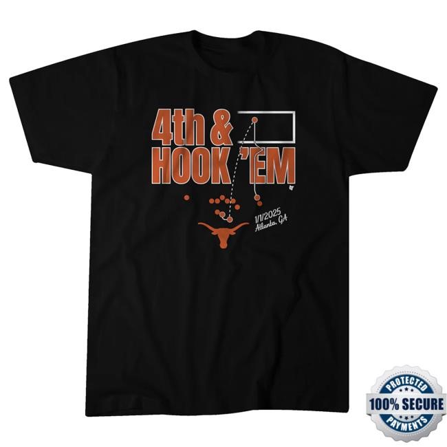 Breakingt Texas Football: 4Th & Hook 'Em Tee