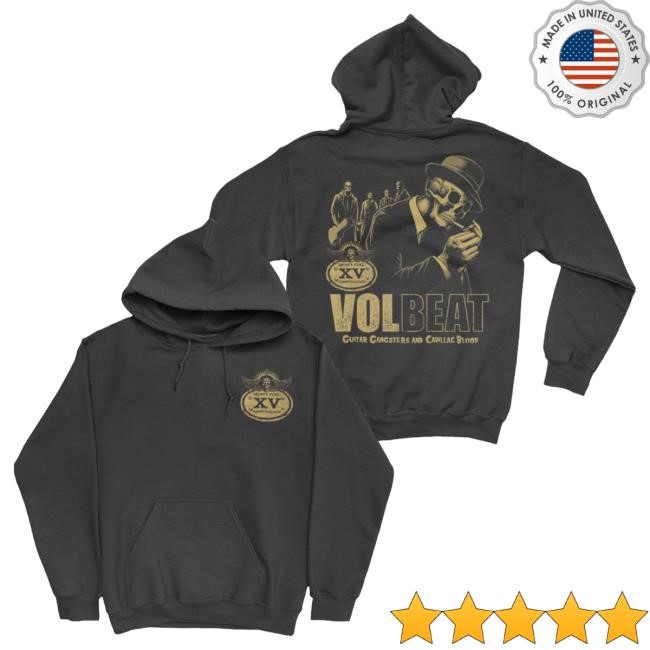 Official Volbeat Merch Store Shop Volbeat Guitar Gangsters & Cadillac Blood Pull Over Hoodie