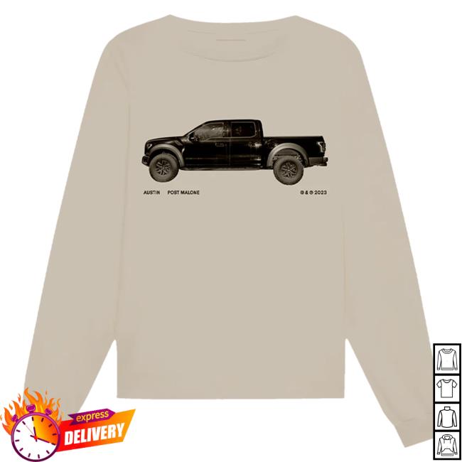 Official Post Malone Merch Store Post Malone Sand Truck Long Sleeve Shirt New Post Malone Apparel Clothing Shop PostMalone