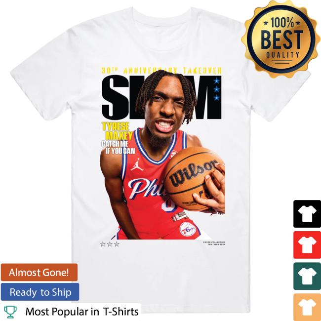 Slam Cover T Shirt- Tyrese Maxey (Slam 248)