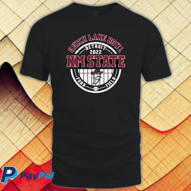 Quick Lane Bowl 2022 Nm State Football Ford Field Tee Shirt