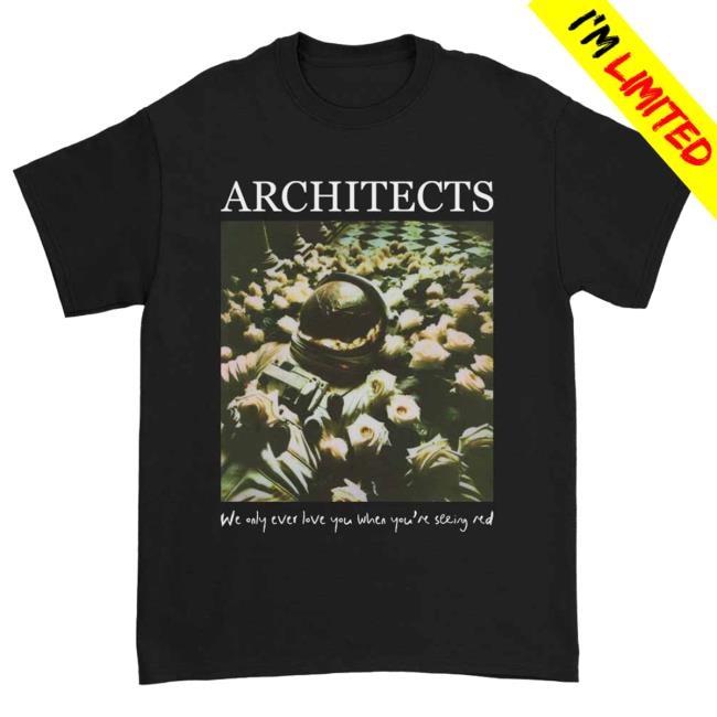 Official Kings Road Merch Store Architects Merch Store Shop Architects Astronaut Roses Popover Shirt (Black) KingsRoadMerch