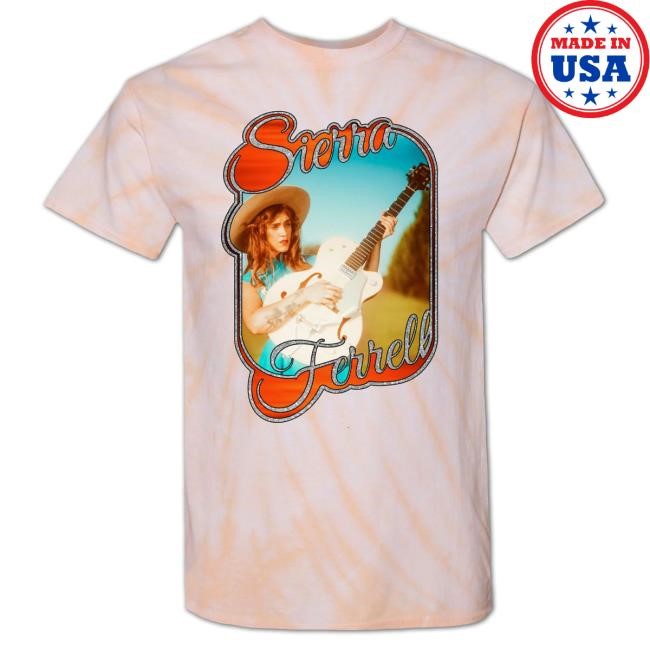 Official Sierra Ferrell Merch Shop Sierra Ferrell Glitter Guitar [Tie-Dye] Hot Shirt SierraFerrell