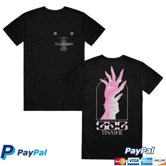 Official Tinashe Merch Store Tinashe 333 Hand Black Shirt 2024