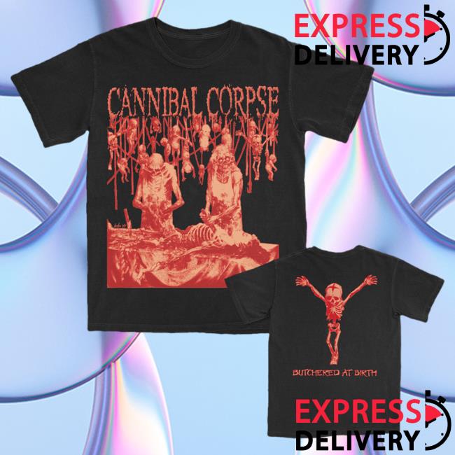 Official Kings Road Merch Store Cannibal Corpse Butchered At Birth Bootleg Top Shirt (Black) Kings Road Shop CannibalCorpse