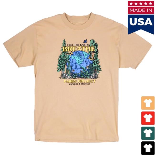 Shop Feel the Earth Breathe Globe New T-Shirt Inspired by our National Parks – Parks Project