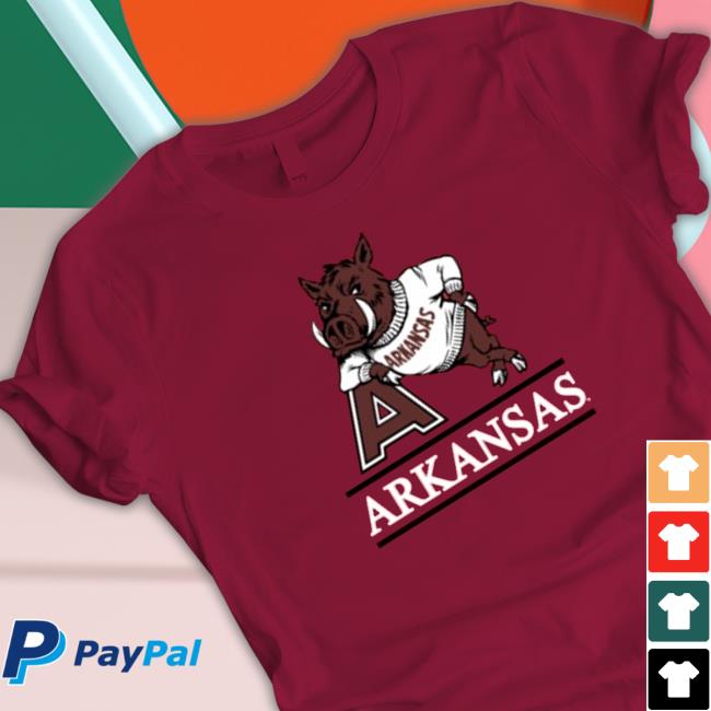 Men’s arKansas razorbacks red fineline TShirts