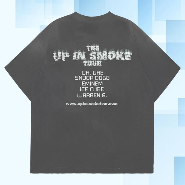 Official Complex Store Shop Merch Snoop Dogg Dr. Dre Up In Smoke Tour New Shirt - Grey