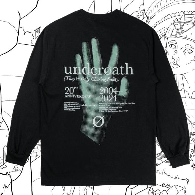 Official Underoath Merch Tocs Anniversary Long Sleeve Hot Shirt Underoath777