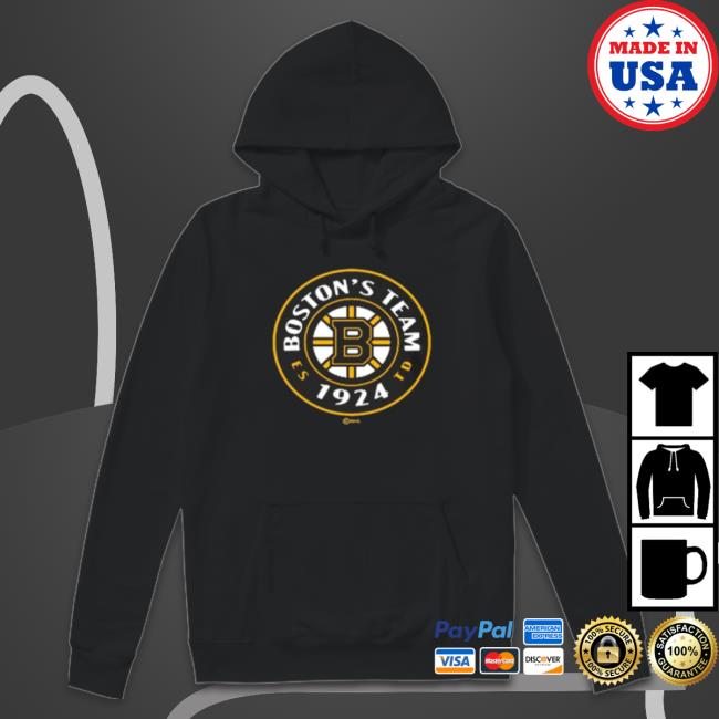 Black Men’S Boston Bruins Fanatics Branded Represent Hooded Sweatshirt Black Men’S Boston Bruins Fanatics Branded Represent Classic Shirt