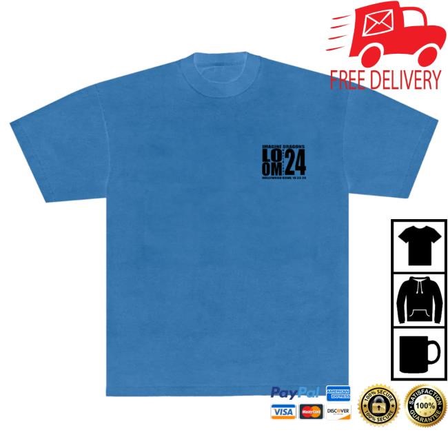 Official Imagine Dragons Merch Store Shop Imagine Dragons Hollywood Bowl Blue Event Popover Shirt ImagineDragons