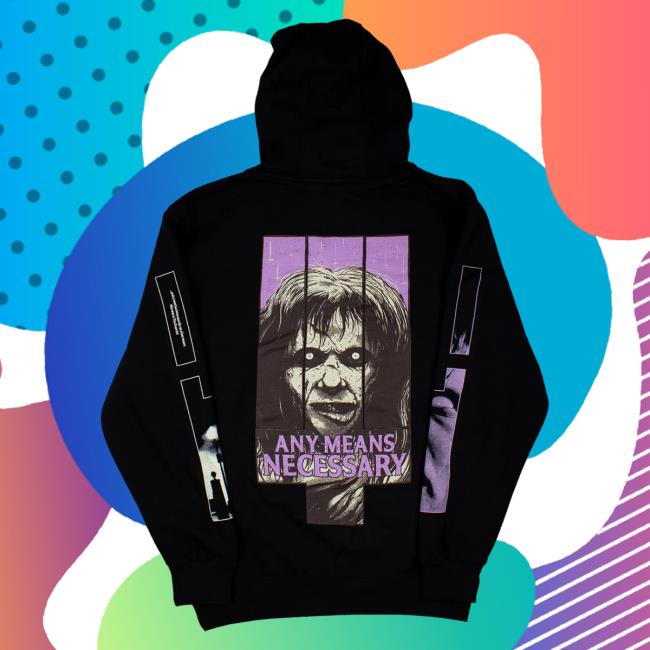 Official Any Means Necessary Clothing Exorcist Crew neck Sweatshirt Black