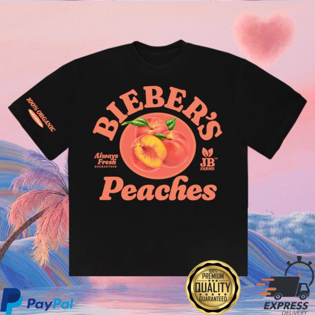 Official Justin Bieber Merch Store Shop Justin Bieber Bieber's Peaches T Shirt JustinBieber Apparel Clothing