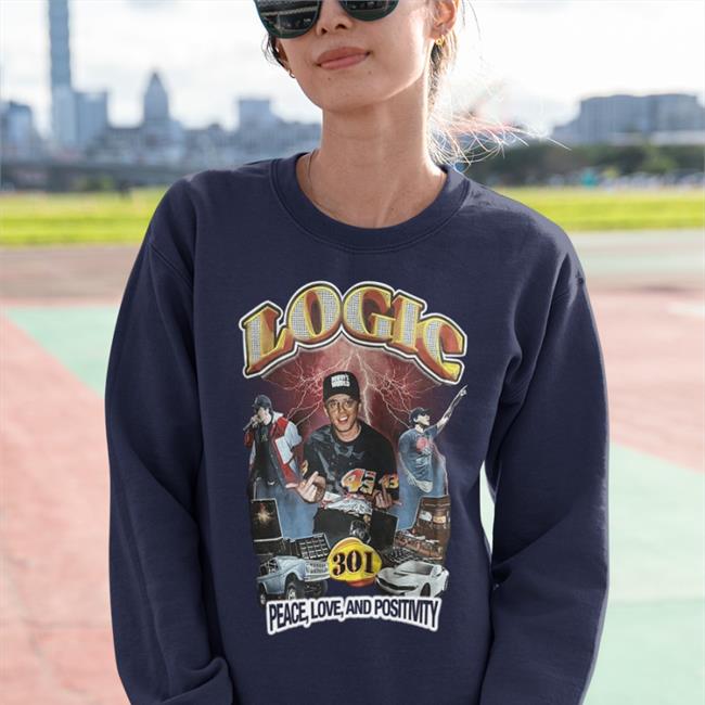 Logic Peace Love And Positivity Hoodie Vinyl Richie