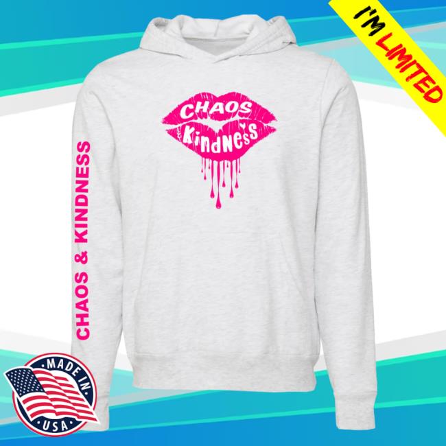 Official Chaos And Kindness Store Lips Crewneck Sweatshirt