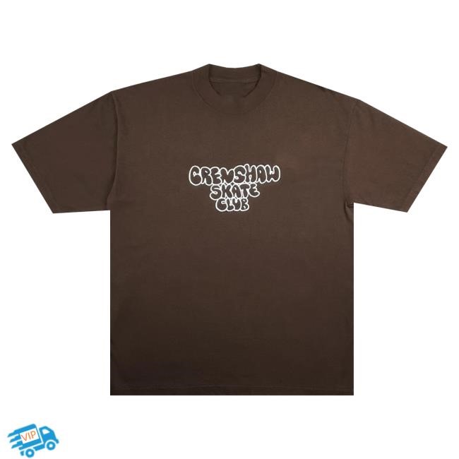 Official Crenshaw Skate Club Bubble Logo Tshirt Official Crenshaw Skate Club Bubble Logo Shirt