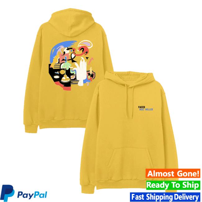 Official Mac Miller Merch Store Faces Pullover Hoodie Macmillerswebsite Clothing Shop