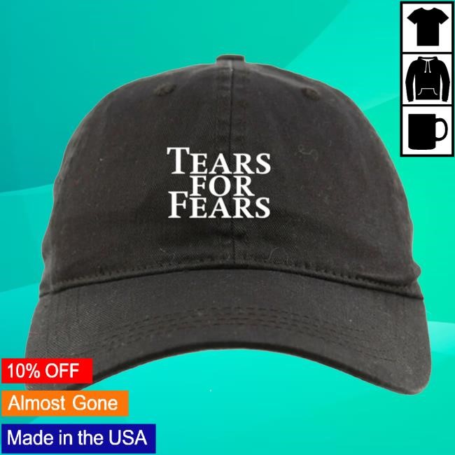 Official Shop Tears For Fears Merch Tears For Fears Logo Black Dad Hat