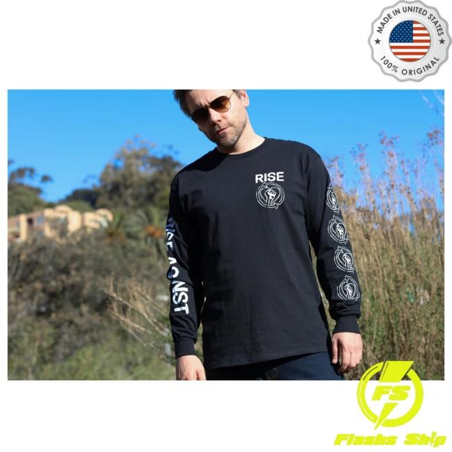 Official Rise Against Chalk Logo Long Sleeve Tee (Black)