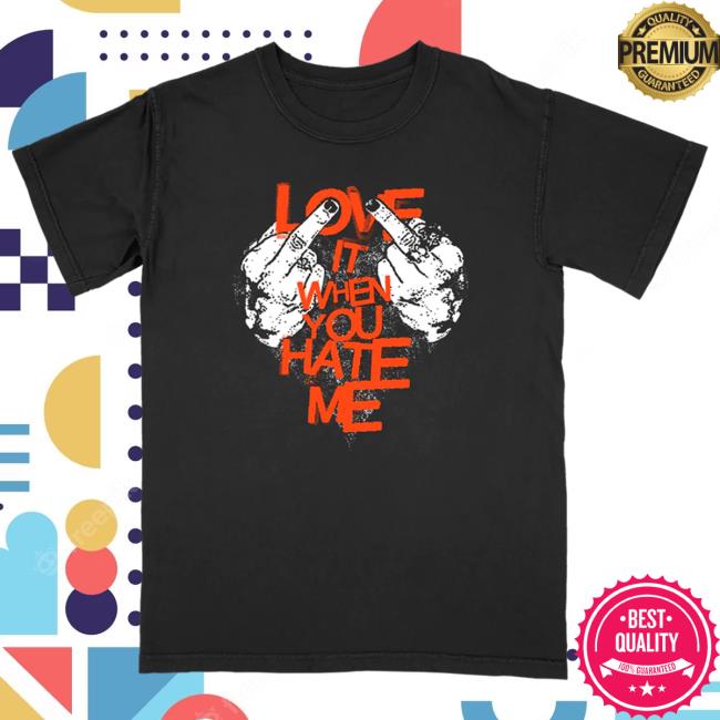 Official Avril Lavigne Merch Store Avril Lavigne Black Love It When You Hate Me Popover Shirt Avril Lavigne Clothing Shop AvrilLavigne