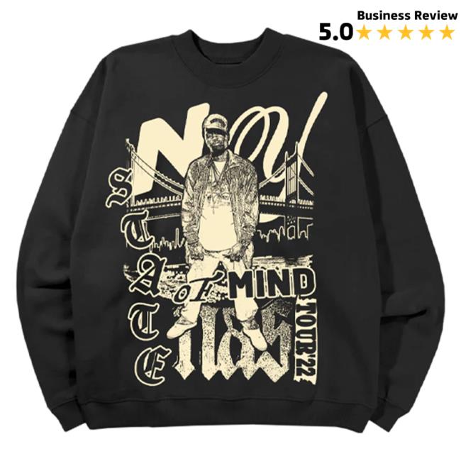 Official Nasir Jones Shop Nas Merch Black 2022 Ny State Of Mind Tour Sweater Nasirjones