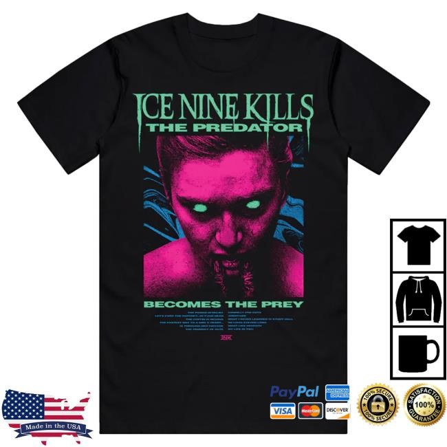 Official Ice Nine Kills Merch Store The Predator Tshirt Ink Merch IceNineKills