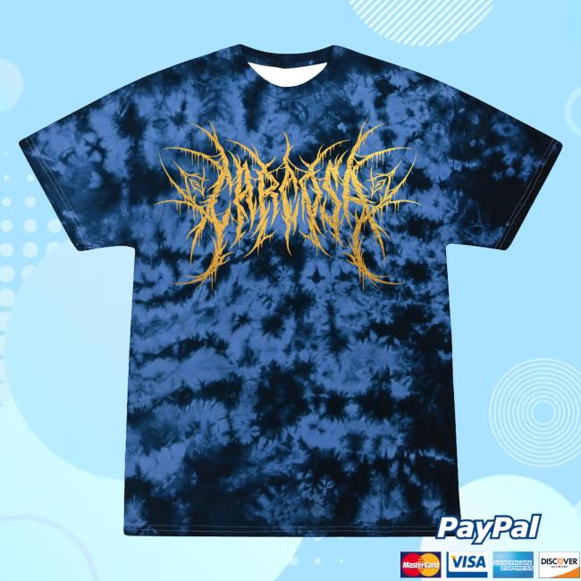 Official Carcosa Merch Store Carcosa Gold Foil Tshirt (Sapphire Dye) /50 Carcosa Apparel Clothing Shop Carcosabc