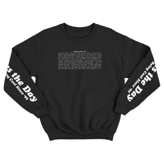 Official Saves The Day Merch Saves The Day TBC Crewneck Black