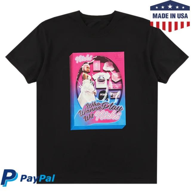 Official Nicki Minaj Merch Store Play Wit Nicki Black Shirt 2024 Nicki Minaj Apparel Clothing Shop NickiMinaj