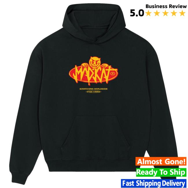 Madka Merch Storet Scratching Worldwide New Hoodie Black