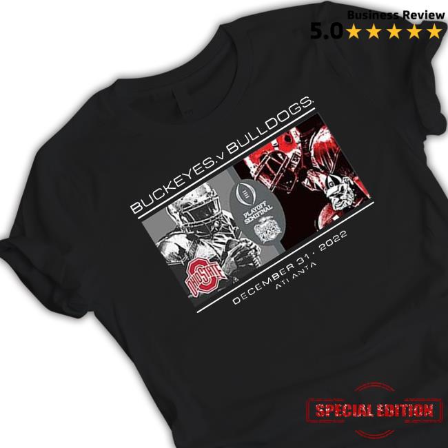 Ohio State Buckeyes vs Georgia Bulldogs 2022 Playoff Semifinal Peach Bowl Bound 2022 Matchup Sweatshirt