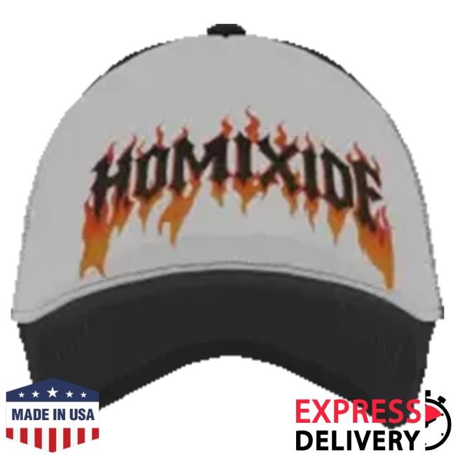 Official Homixide Gang Store HL2 White Flames Trucker Hat
