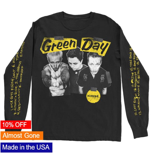 Official Green Day Apparel Clothing Merch Store Green Day Nimrod Xxv Long Sleeve Tee GreenDay Shop