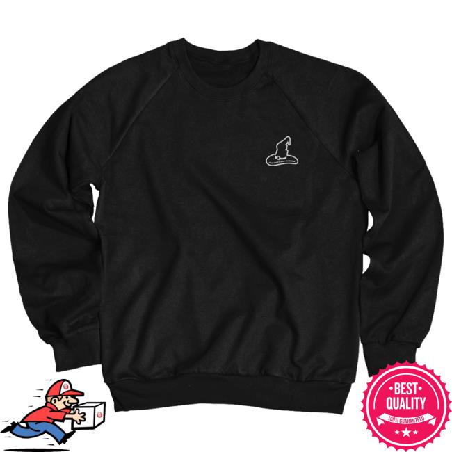 Official Atwwd Merch And Thats Why We Drink Merch Witch’S Hat Logo Crewneck Sweatshirt (Black)