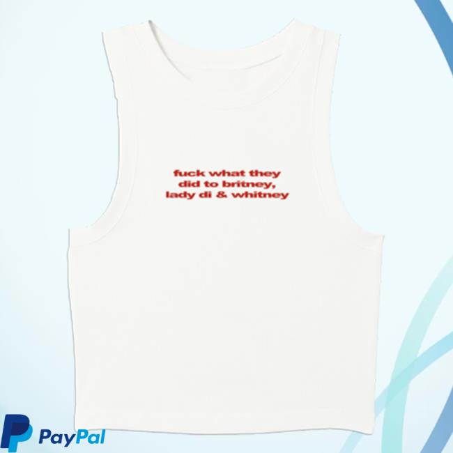 Official Dirty Hit Store Rina Sawayama This Hell Fuck What They Did To Britney, Lady Di & Whitney Tank Top Tshirt Dirtyhit