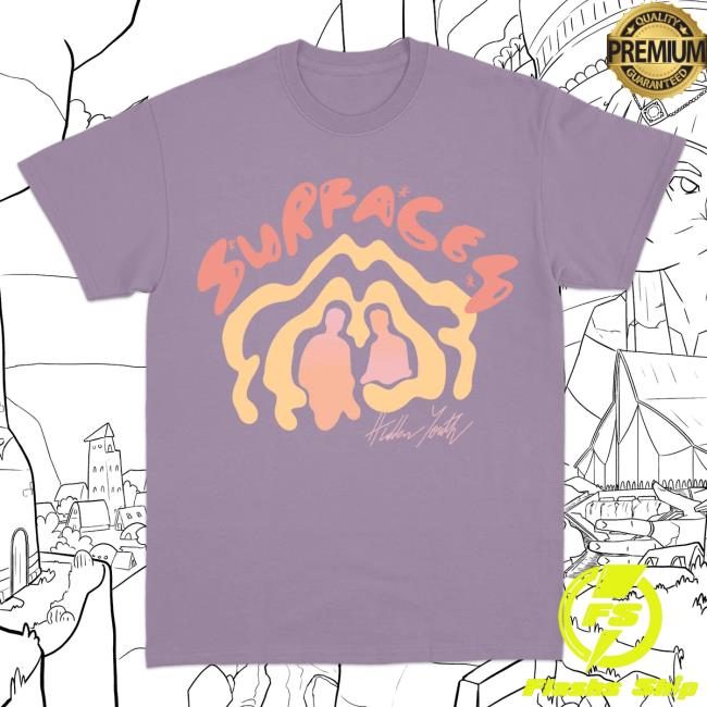 Official Merch Bar Surfaces Store Hidden Youth Lavender Tee MerchBar Shop