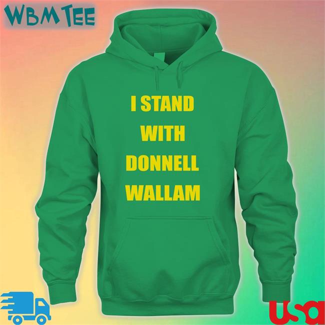 I Stand With Donnell Wallam Long Sleeve Tee Shirt Megan Maurice I Stand With Donnell Wallam Shirt