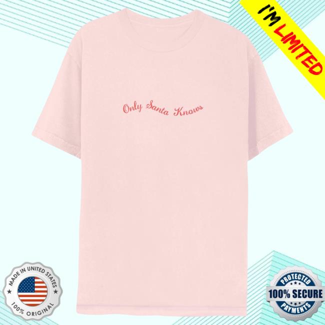 Official Merch Bar Delta Goodrem Only Santa Knows Shirt Light Pink MerchBar