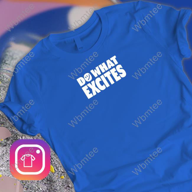 Do What Excites Logo Blue Crewneck Sweatshirt