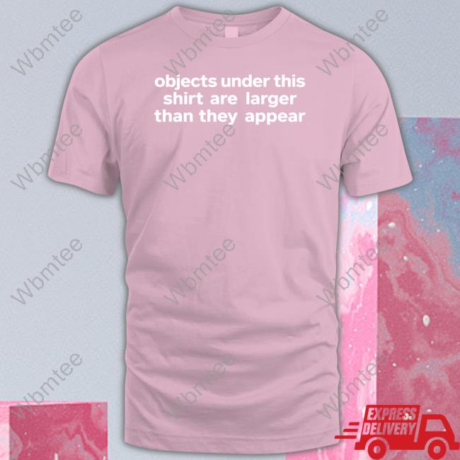 Objects Under This Shirt Are Larger Than They Appear Zip Up Hooded Inocent Joker Objects Under This Shirt Are Larger Than They Appear Shirts