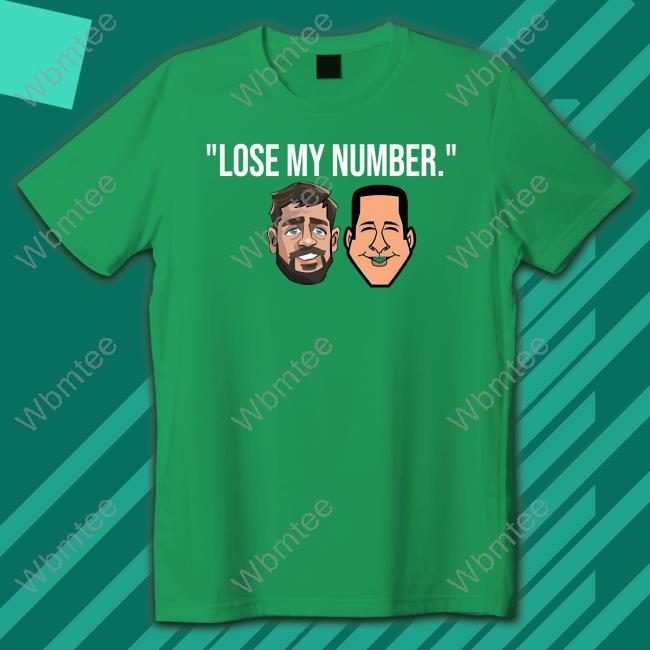Official Adam Schefter And Aaron Rodgers Lose My Number Shirt Gaming Society