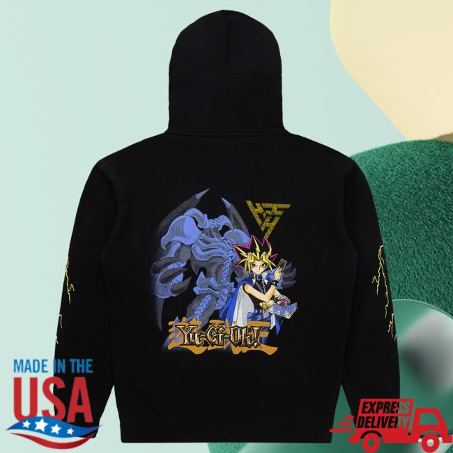 Official Hypland Clothing Merch Store Hypland Yugioh Skull Thunder Crew neck Sweatshirt (Black)