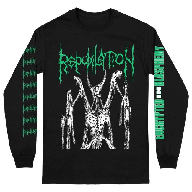 Official Reality Fade Merch Store Repudilation 'Encrypted In Blasphemy' Tshirt